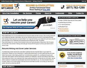 ResumeMyCareer.com Review | Company's Home Page
